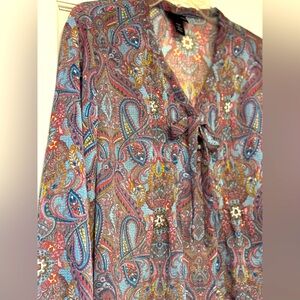 Lane Bryant Vibrant Paisley Blouse